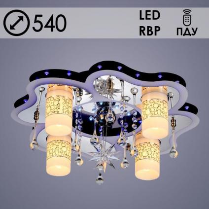 Люстра 5212/4+1 CR хром 4х40W Е14+1х35W MR11 ПДУ LED-RBP d540, 24
